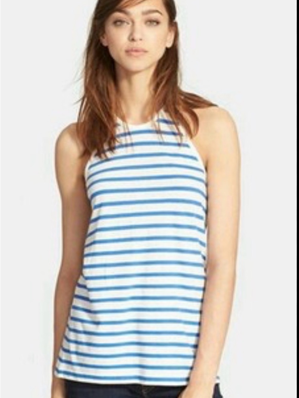 NWT Alexander Wang T by Alexander Wang Blue and White Tank